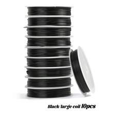 10pcs/Pack Stretchy Beading String, 4 Color Assorted Jewelry Making Craft Kit For DIY Bracelet Necklace