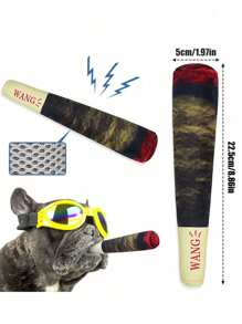 Pet Voice-Making Chewing Toy, Interesting Simulated Cigar Sound, Dog Chewing Teething Interactive Game Chewing Toy - Multicolor - View 5
