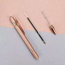 1pc/2pcs/5pcs/10pcs/20pcs/30pcs Metal Creative Pink Gold Pen, Customized Laser Engraved Logo, Name, Teacher Gift, Office Signature Pen Back To School, Multi-Functional, Ornamental, Reusable, Modern, Colorful, Cute, Vintage, Cartoon, Kawaii, Custom, Personalized, Unique, Customized, Workers, Clients, Students, For Business/Work/Office, For School,Office Decor - Rose Gold - View 5