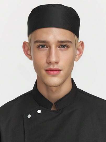 Male And Female Chef Hats, Adjustable Kitchen Cooking Hats, Doctor Hats With Breathable Mesh, Soft Polyester Fiber Brimless Hats, Hand Washable And Machine Washable Sushi Hats, Perfect For Chefs And Bakers, Suitable For Both Men And Women-