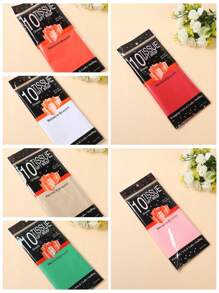 10 张雪梨纸，50*66 厘米礼品包装用品用于花束包装、婚礼生日礼物包装薄纸、减震包装手工材料礼品装饰、圣诞节情人节 - 彩色 - 查看 2