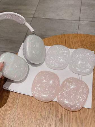 Colorful Shell Texture Headphone Case, Casual Daily Protective Cover Against Dust