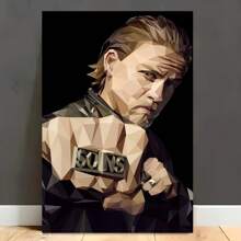 1 pieza Póster de Arte de Lienzo "Sons Of Anarchy" con Marco de Madera - Grosor 2.25cm/0.9 pulgadas, Regalo para el hogar, Decoración de Habitación, Decoración de Pared, Regalo Perfecto, Decoración de Pared de Otoño e Invierno, Decoración de Sala de Estar, Decoración de Dormitorio, Decoración de Cocina, Decoración de Entrada, Decoración de Baño, Pintura de Pared Directa, Póster de Pintura de Pared de Alta Calidad, Pósters, Pegatinas, Arte de Pared, Artículos de Decoración de Primavera para Refrescar su Hogar, Pegatinas de Decoración de Marcos - Negro - Ver 4