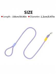 1pc 150cm Strong Dog Leash Soft Handle Reinforced Pet Leashes For Small Medium Large Dogs Outdoor Puppy Walking Leading Leash