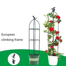 1 Set Enrejado de soporte para plantas trepadoras, soportes de marco para el cultivo de flores y plantas, estructura de enrejado DIY para macetas de plantas trepadoras - Blanco - Ver 3
