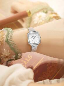1pc Women's Retro Elegant Quartz Wrist Watch, Suitable For Daily Wear Or As A Gift