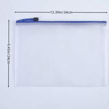 5pcs/Set Mesh File Folders - Waterproof Storage Pouches With Secure Zippers And Reinforced Seams, Ideal For Organizing Office, School Supplies, Pens And Accessories - Perfect For Travel, Commuting And Everyday Use,Back To School,School Supplies