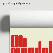 1 Art Deco Vintage "Oh Merde!" Lettering Print Canvas Posters - Modern Wall Hanging Wall Arts Decor Painting For Home Office, Bathroom, Living Room, Bedroom, Kitchen, Home Decor