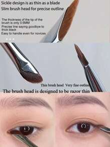 4pcs Nose Contour Concealer Brush Set, Angled Contour Fan Brush, Ultra-Thin Nose Shadow & Eye Shadow Blending Brush, Soft Precise Makeup Tools