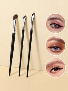4pcs Nose Contour Concealer Brush Set, Angled Contour Fan Brush, Ultra-Thin Nose Shadow & Eye Shadow Blending Brush, Soft Precise Makeup Tools