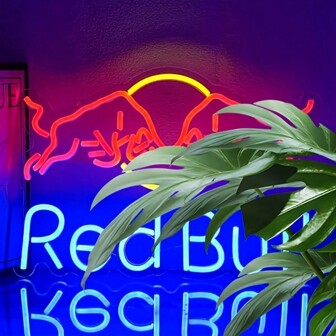 LED Neon Light For Energy Drink Ads, Monster Energy Drink Neon Sign, Multifunctional Wall Mounted Neon Light, Made Of Acrylic With Metal Trim, Button Control, Adjustable Brightness, USB Powered, Suitable For Bars And Parties