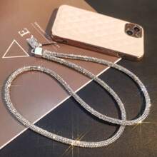 Accessori decorativi fai da te: strisce di tubi con diamanti, corda con diamanti per decorare vestiti, borse, scarpe e cappelli