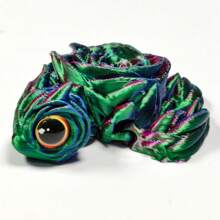 1pc 3D Printed Simulated Eye Rose Turtle Model With Multiple Movable Joints, Perfect As A Desktop Decoration And A Gift For Friends And Family. Its Movable Limbs Make It An Ideal Craft To Display At Parties And In Cars. Valentine's Day Gift