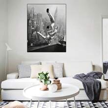 New York City Fotoset - Vintage NYC Skyline Muurkunst Decor Foto's - Poster Fotoafdrukken - Cadeau voor New Yorker, NY, Big Apple, Manhattan, Chrysler Building, Golf, Bouw Fans Ongeraamde Stijl