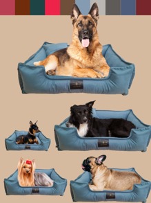 Pet Bed XG 95 Cm X 75 Cm Waterproof Bottom For Large Breeds Velvet Rectangular Dog Bed Size GG 85 Cm X 70 Cm Soft Cloud Pet Bed For Large Dogs Cats Rabbit Suede Washable Bed For Pets Dogs And Cats G 70 Cm X 60 Cm Luxury Pet Bed Suede Bed Comfort 60 X 50 Siliconized Filling And Reinforced Zipper Medium Dogs And Cats Rectangular Velvety Fabric Bed 50 X 40 For Small Dogs Washable Luxury - 藍色 - 查看 1