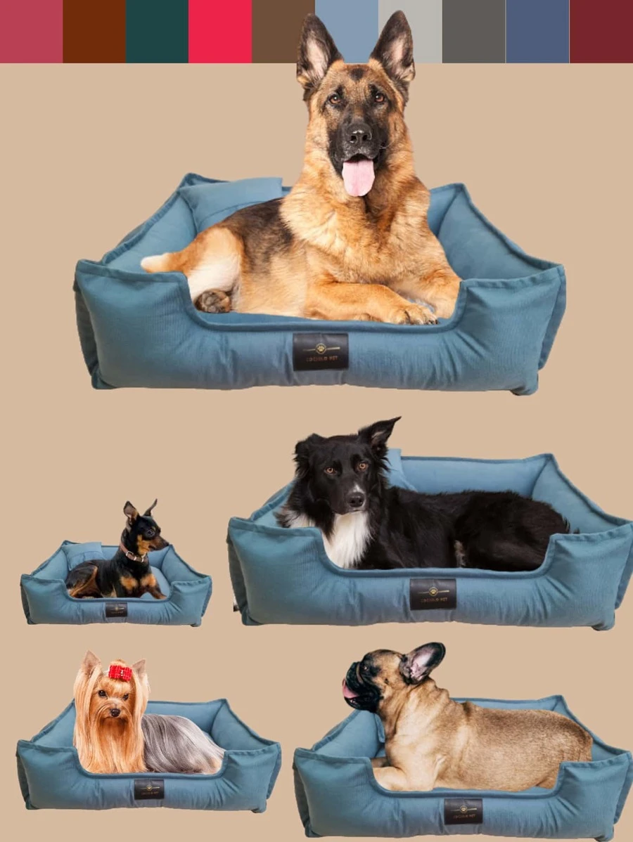 Pet Bed XG 95 Cm X 75 Cm Waterproof Bottom For Large Breeds Velvet Rectangular Dog Bed Size GG 85 Cm X 70 Cm Soft Cloud Pet Bed For Large Dogs Cats Rabbit Suede Washable Bed For Pets Dogs And Cats G 70 Cm X 60 Cm Luxury Pet Bed Suede Bed Comfort 60 X 50 Siliconized Filling And Reinforced Zipper Medium Dogs And Cats Rectangular Velvety Fabric Bed 50 X 40 For Small Dogs Washable Luxury - 藍色 - 查看 1