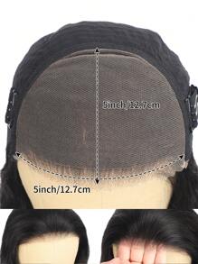 Eulisi Wear And Go Glueless Wigs 60% Human Hair Pre Plucked Pre Cut 5x5 Straight Transparent Lace Front Wigs Human Hair Wigs For Women No Glue Lace Front Closure Ready To Wear Wigs 180% Density Natural Black