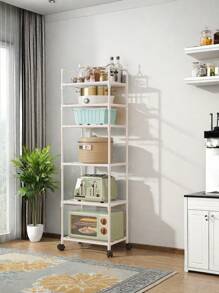 1 pieza Estantería de cocina de 3 a 7 niveles, nuevo organizador de almacenamiento de cocina de uso intensivo