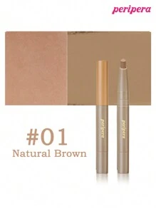 Peripera Bacchetta sfumante V-Shading K-Beauty, Barretta contorno viso, Barretta per definire e scolpire il viso, con punta a pennello morbido, Copertura opaca naturale, Texture morbida e vellutata, Affina il naso, Sfumatura naturale, Trucco coreano