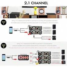 300W Subwoofer Amplifier Mini Mono Channel Class D Integrated Sub Amp Full-Frequency Bass Switchable Home Theater Audio Amplifier For Passive Speakers Active Subwoofer - as pic - View 3