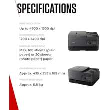 Canon PIXMA TS7450i All-In-One Printer Wi-Fi Auto Document Feeder Creat Media Printing Home Office Ideal - Black1 - View 6