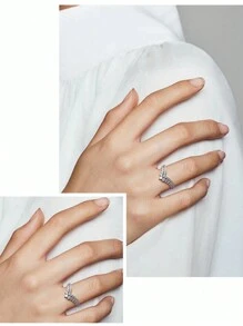 Timeless Aura S925 Sterling Silver Mosan Diamond Ring Daily Fashion Niche Design Decoration Exquisite Jewelry, To Give Girlfriend Christmas Gifts, New Year Gifts, Marriage Proposal Engagement Wedding Anniversary Gifts, Birthday Gifts, Party Gifts