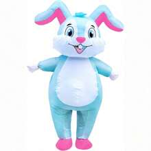 Inflatable Easter Bunny Costume, Inflatable Rabbit Costume, Rabbit Mascot Costume, Unisex Full Body Rabbit Costume