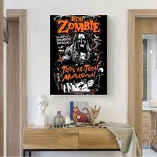 1pc Wall Arts Posters FramelessRob Zombie Canvas Art Poster Frameless Poster Club Bar Paper Vintage Poster Wall Art Painting Bedroom Study Pop Gifts Birthday Graduation - Multicolor - View 15