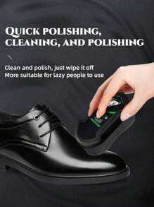 1/2/3/4pcs All-In-One Shoe Polish - With Colorless Shoe Polish, With Sponge Brush, Good Elasticity, Lightweight And Easy To Carry, That Is, Polish - Suitable For All Shoes, Regardless Of Color, Can Be Wiped Clean And Restored To The Original Color(Random Shipment Of Graphics And Text) - Multicolor - View 2