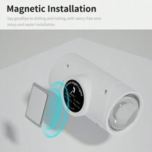 1 luz nocturna con sensor de movimiento recargable por USB, luz de pared LED RGB moderna y ajustable, adecuada para la entrada, mesita de noche, escritorio, armario o luz de escalera magnética