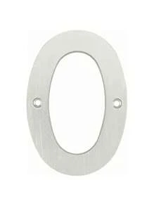 1 Pieza Números decorativos Para Exterior de Domicilio de 4 Pulgadas Material Metal - Gris - Ver 10