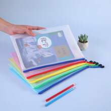 5pcs/Set Mesh File Folders - Waterproof Storage Pouches With Secure Zippers And Reinforced Seams, Ideal For Organizing Office, School Supplies, Pens And Accessories - Perfect For Travel, Commuting And Everyday Use,Back To School,School Supplies