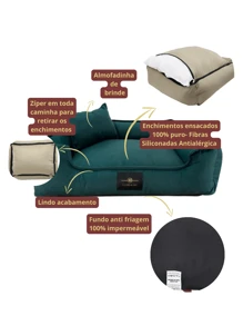 Pet Bed XG 95 Cm X 75 Cm Waterproof Bottom For Large Breeds Velvet Rectangular Dog Bed Size GG 85 Cm X 70 Cm Soft Cloud Pet Bed For Large Dogs Cats Rabbit Suede Washable Bed For Pets Dogs And Cats G 70 Cm X 60 Cm Luxury Pet Bed Suede Bed Comfort 60 X 50 Siliconized Filling And Reinforced Zipper Medium Dogs And Cats Rectangular Velvety Fabric Bed 50 X 40 For Small Dogs Washable Luxury - 銅色 - 查看 5