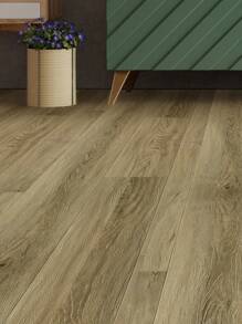 1 pieza Adhesivo de piso de imitación de grano de madera marrón, resistente a la abrasión, antideslizante, impermeable, autoadhesivo para pared, adhesivos, vinilos decorativos para decoración del hogar, artículos de decoración de primavera para renovar su hogar, adhesivos de decoración de festividades, regalos de cumpleaños y graduación, baldosas de piso, pisos, baldosas autoadhesivas para piso, decoración de sala de estar, decoración de cocina - Marrón - Ver 1