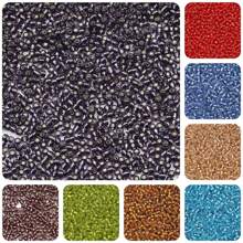 2mm 72g 6000 Pcs Multicolor Glass Seed Millet Beads For DIY Jewelry Making Bracelets Pendants Necklaces Earrings Accessories - Silver Rice Beads In a Jar - View 15