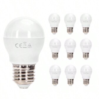 Lampara Foco Led Ahorrador G45 E27 3w 10pcs Aigostar