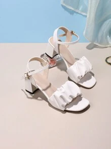 Sandalen met hoge hakken voor tienergala, alles-in-één stijl, schoolstijl