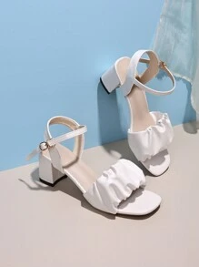 Sandalen met hoge hakken voor tienergala, alles-in-één stijl, schoolstijl