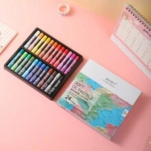 12/24/36/48 Colors Vibrant Oil Paint Sticks Set - Luxurious Colors, Smooth Blending, Ideal For Art And Sketching, Perfect Gift For Students And Teens Creative Expression, Great For Painting And Sketching - Suitable For Beginners, Students And Teachers