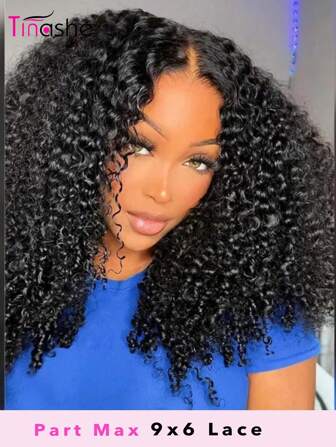  Tinashe 9x6 Wear&Go Glueless Wig Human Hair Pre Plucked Hairline Pre Bleached Knots Pre Cut Lace Customized Curly Bob Wig 250% Density