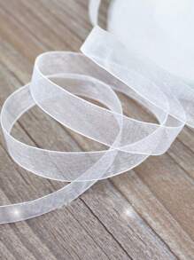 50M/Roll 1.2cm Wide Tulle Ribbon, Gift Packaging, Cake Baking, Flower Bouquet, Wedding Decor, Handmade Flowers, Headpieces, Brooches, Clothing Accessories