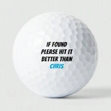 3pcs Customized Double-Layer Golf Balls, Circular Rubber Design, Outdoor Sports Customized Balls, Suitable For Team Sports, New Year, Valentine's Day Gifts For Golf Lovers, Ideal For Indoor And Outdoor Putting Practice - White - View 4