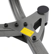 YUNRUX Adjustable Barbell Rack With Wheels And Storage For Weightlifting, Barbell Stand For Strength Training, Max. 100 Kg / 220 Lbs - Black - View 6