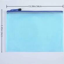 5pcs/Set Mesh File Folders - Waterproof Storage Pouches With Secure Zippers And Reinforced Seams, Ideal For Organizing Office, School Supplies, Pens And Accessories - Perfect For Travel, Commuting And Everyday Use,Back To School,School Supplies