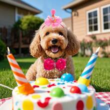 1 Set Pet Bow Tie Hat, Birthday Party Decorations, Lace Sequins Bowknot Pet Hat Set