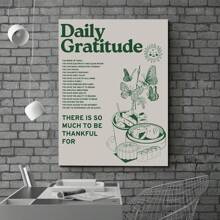 1PC Framed Inspirational Canvas Art, Minimalist Wall Decor, Modern Positive Energy Artwork For Office, Study, Or Bedroom, Great Gift For Wellness Enthusiasts