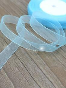 50M/Roll 1.2cm Wide Tulle Ribbon, Gift Packaging, Cake Baking, Flower Bouquet, Wedding Decor, Handmade Flowers, Headpieces, Brooches, Clothing Accessories