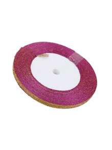 (25 Yards/Roll) 0.6cm Width Colorful Glitter Ribbon For Gift Box Packaging, Cake Baking, Christmas Tree Decoration, Fresh Flower Arrangement, Handmade DIY - Multicolor - View 5