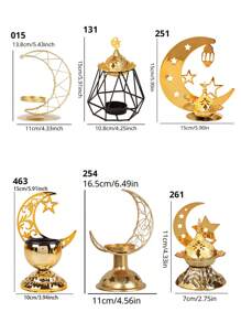 1个拉玛香炉，现代简约创意桌面装饰空气净化香炉，星形灯笼设计，适合开斋节/冬至 - 彩色 - 查看 4