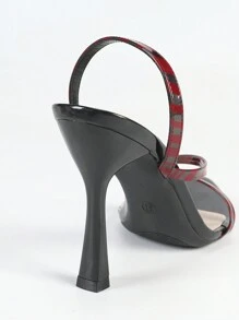 New Comfortable Women Criss-Cross Strap Sexy Barefoot Sandals, Fashionable High-End Summer Elegant British Style, Charming Unique Glossy Leather Material Suitable For Wedding, Party, Catwalk, Pointed Toe High Heels